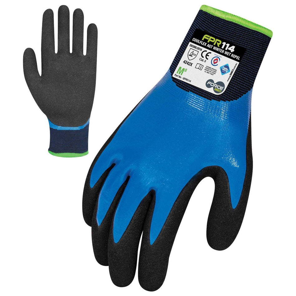 Force 360 AGT Thermal Wet Repel Synthetic Glove (Carton of 72) (GFPR114) Synthetic Dipped Gloves Force 360 - Ace Workwear