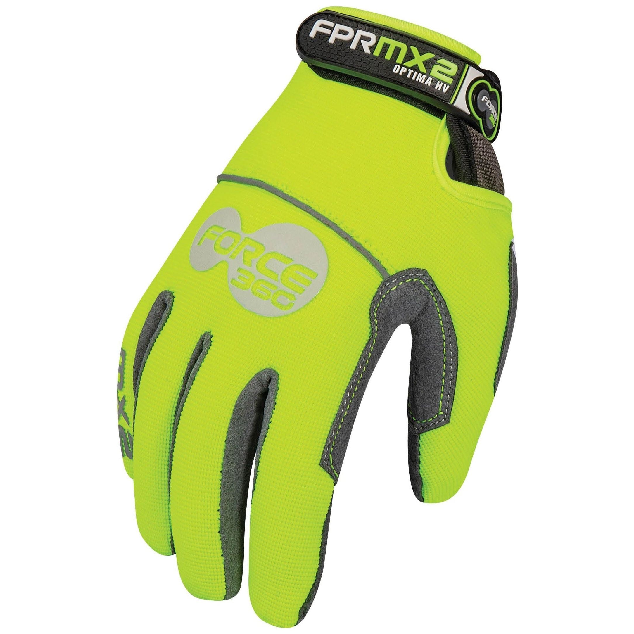 Force 360 Optima Hi-Vis Mechanics Glove (Carton of 72) (GFRPMX2) Mechanics Gloves Force 360 - Ace Workwear