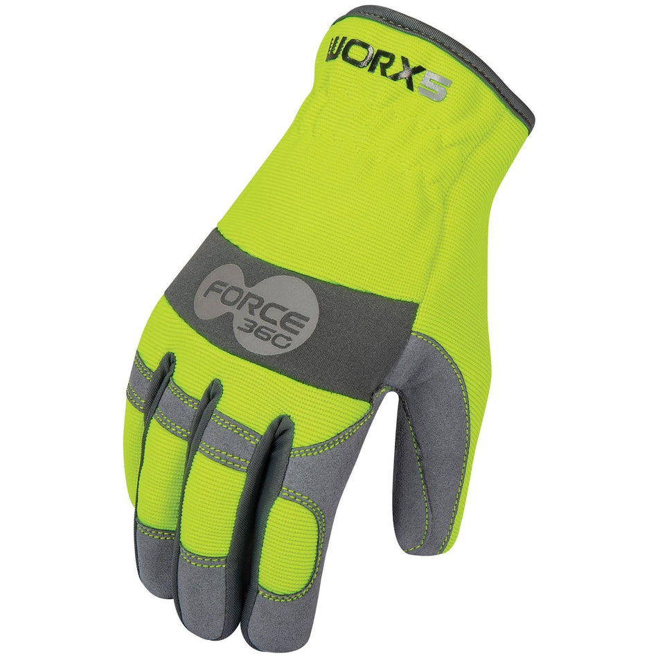 Force 360 Original Fast Fit Hi-Vis Mechanics Glove (Pack of 12) (GWORX) Mechanics Gloves Force 360 - Ace Workwear