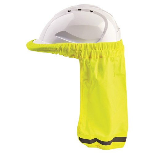 Pro Choice Hard Hat Neck Sun Shade Fluoro Yellow (HHNSS) - Pack of 10 Sun Hats ProChoice - Ace Workwear