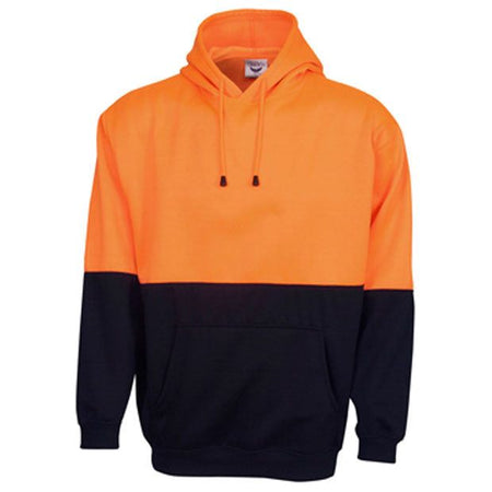 Hi Vis Fleecy Hoodie with Kangaroo Pocket (F93) Hi Vis Hoodies Blue Whale - Ace Workwear