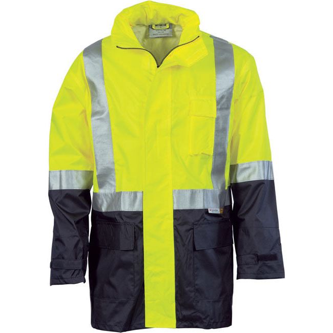 DNC Hi Vis Light Weight Rain Jacket with 3M Reflective Tape (3879) Hi Vis Cold & Wet Wear Jackets & Pants DNC Workwear - Ace Workwear