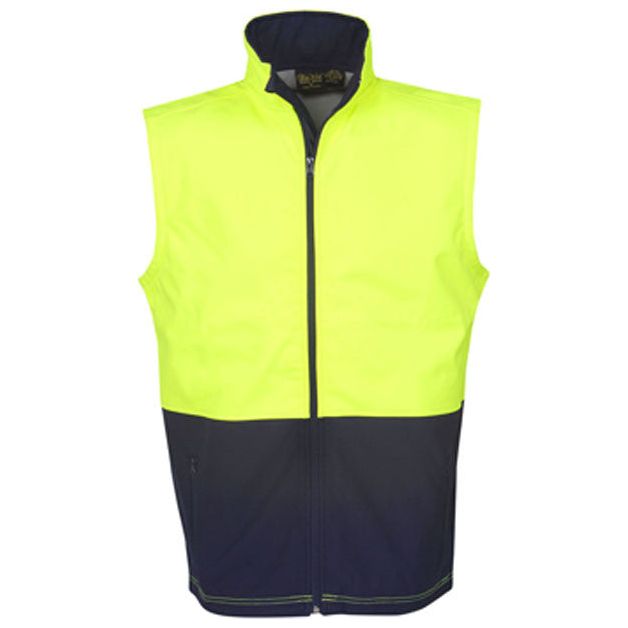 Hi Vis Soft Shell Day Vest (J88) Hi Vis Winter Vest Blue Whale - Ace Workwear