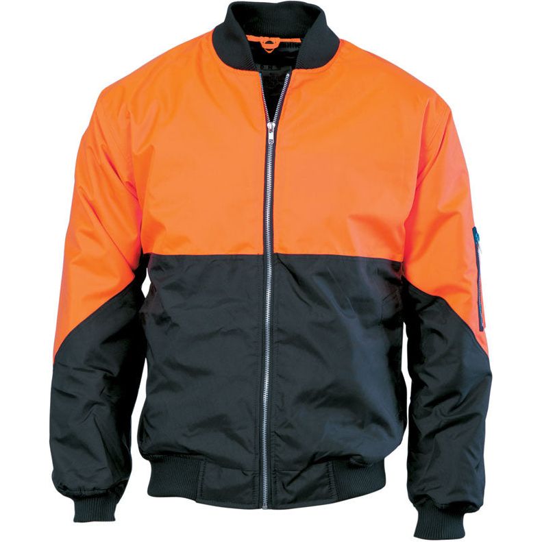 DNC Hi Vis Two Tone Flying Jacket (3861) Hi Vis Cold & Wet Wear Jackets & Pants DNC Workwear - Ace Workwear