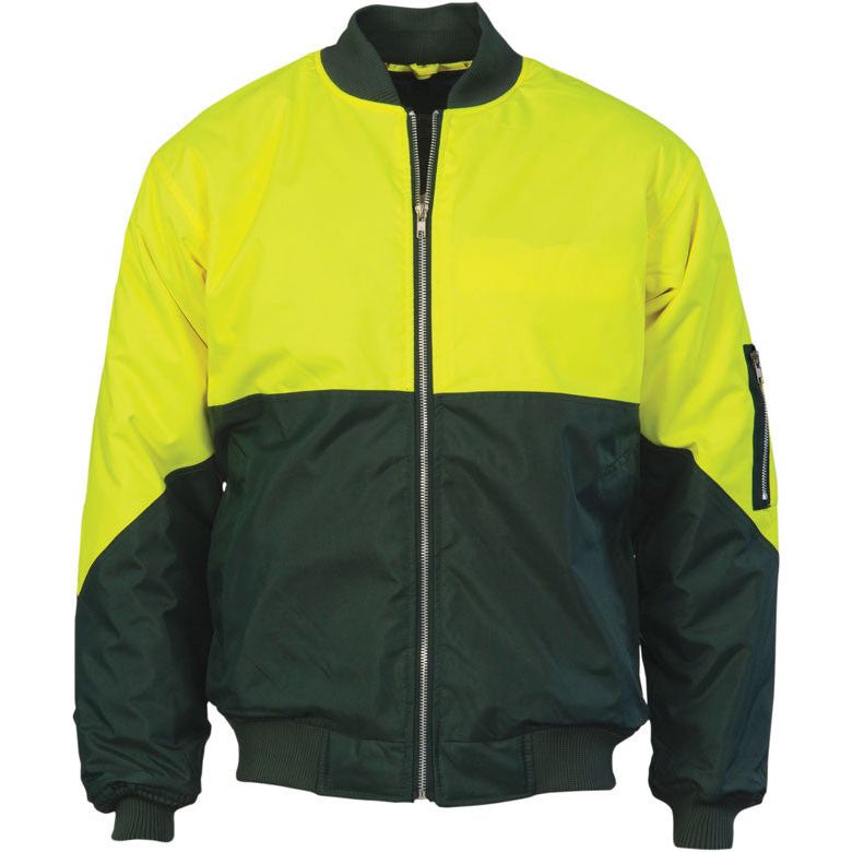 DNC Hi Vis Two Tone Flying Jacket (3861) Hi Vis Cold & Wet Wear Jackets & Pants DNC Workwear - Ace Workwear