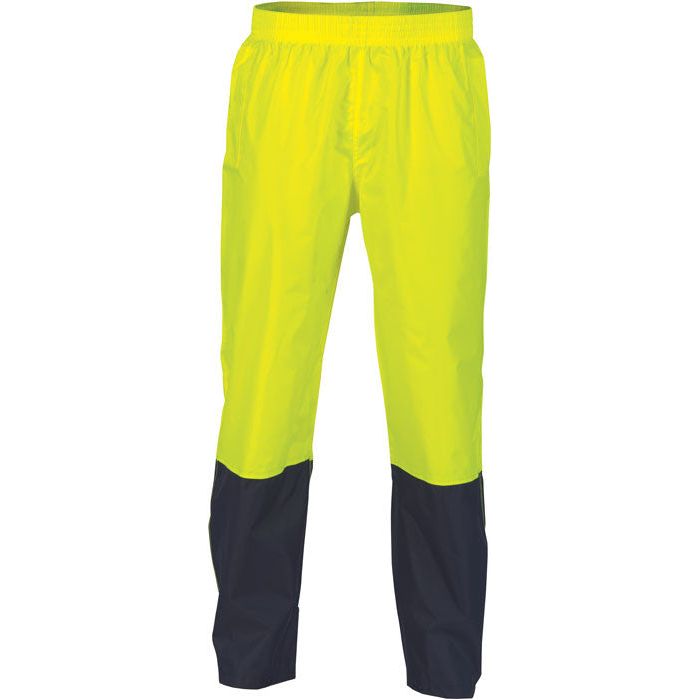 DNC Hi Vis Light Weight Rain Pants (3878) Hi Vis Cold & Wet Wear Jackets & Pants DNC Workwear - Ace Workwear