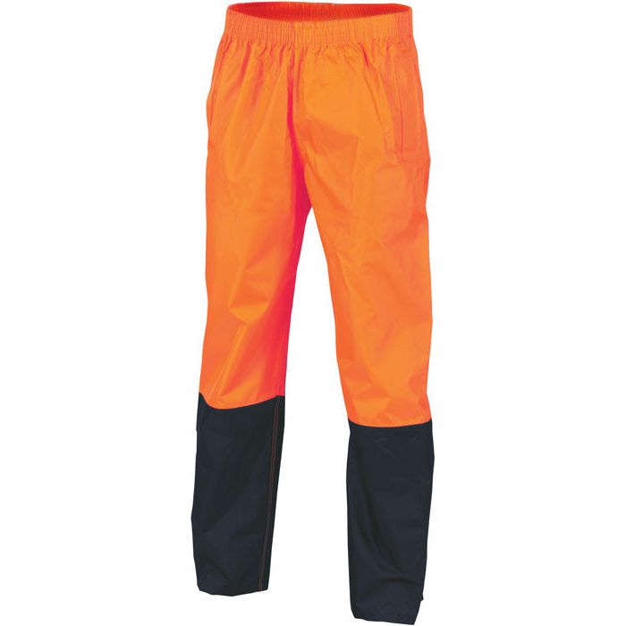 DNC Hi Vis Light Weight Rain Pants (3878) Hi Vis Cold & Wet Wear Jackets & Pants DNC Workwear - Ace Workwear