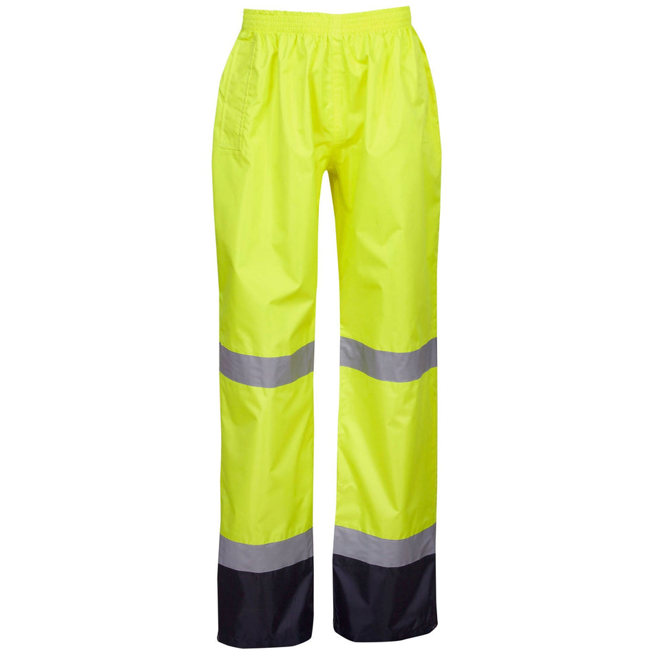 Hi Vis Day/Night Rain Pants (J85) Hi Vis Cold & Wet Wear Jackets & Pants Blue Whale - Ace Workwear