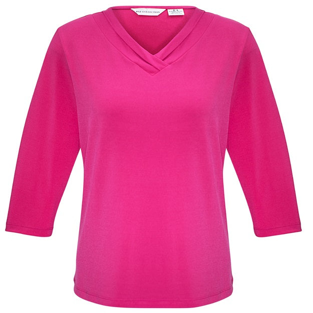 Biz Ladies Lana 3/4 Sleeve Top (K819LT) Ladies Shirts Biz Collection - Ace Workwear