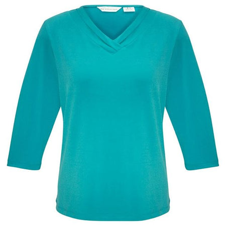 Biz Ladies Lana 3/4 Sleeve Top (K819LT) Ladies Shirts Biz Collection - Ace Workwear