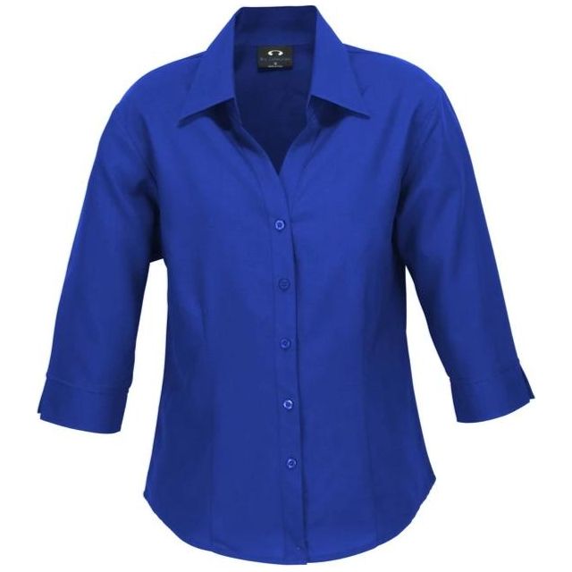 Biz Care Ladies Plain Oasis 3/4 Sleeve Shirt Healthcare Shirts Biz Care - Ace Workwear