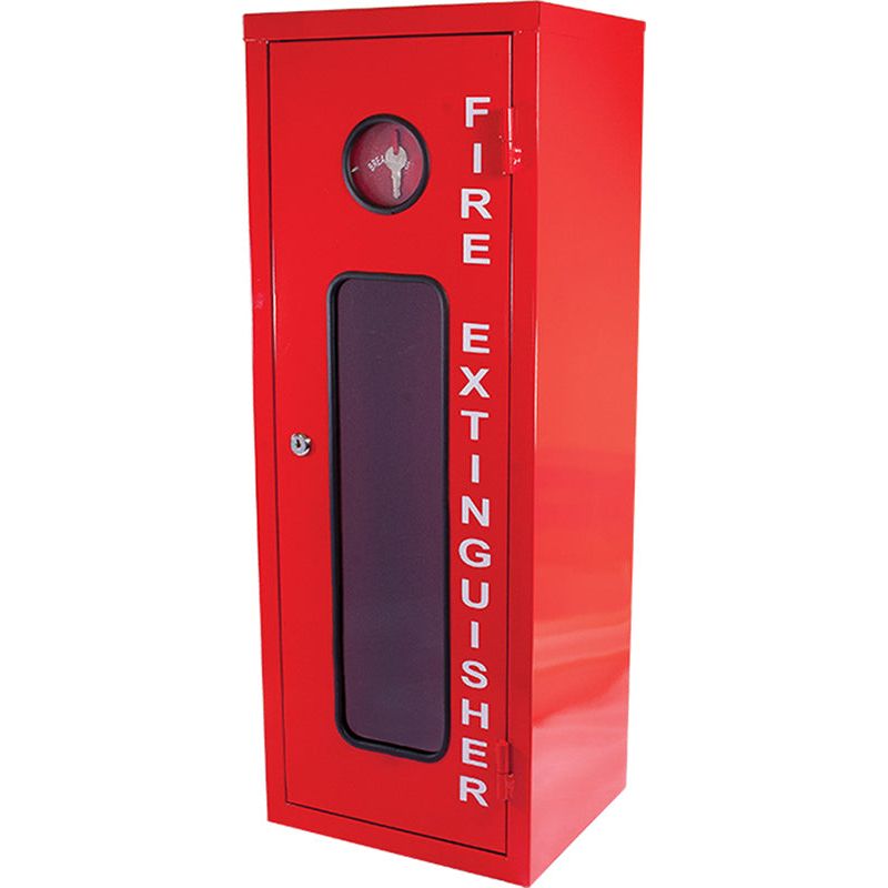 9.0kg Metal Lockable Fire Extinguisher Cabinet (280mm x 258mm x 710mm) Cabinets and Covers, signprice FFA - Ace Workwear