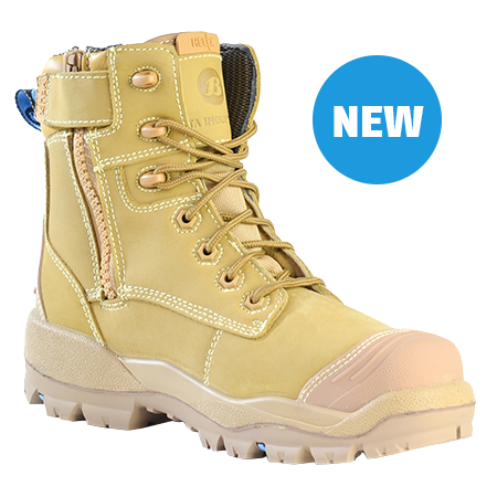 Bata Longreach Zip Ultra Wheat Safety Shoe (804-88015) Zip Sided Safety Boots Bata - Ace Workwear