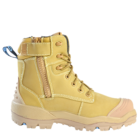 Bata Longreach Zip Ultra Wheat Safety Shoe (804-88015) Zip Sided Safety Boots Bata - Ace Workwear