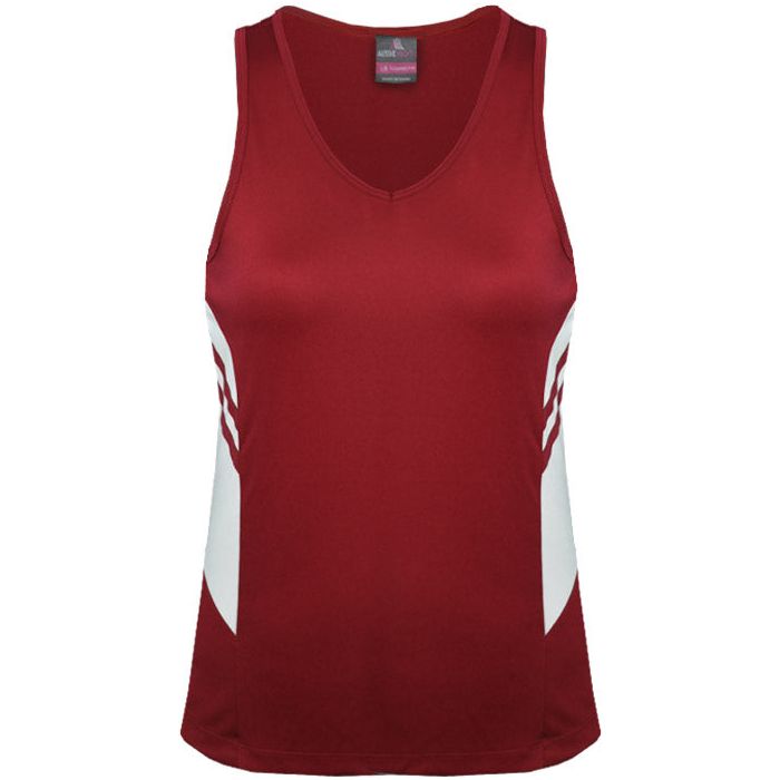 Aussie Pacific Tasman Ladies Singlet signprice, Singlets With Designs Aussie Pacific - Ace Workwear