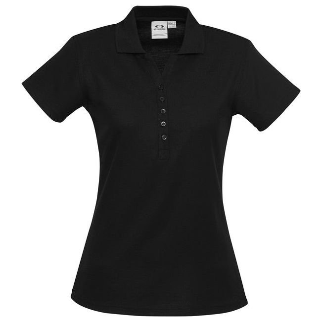 Biz Ladies Crew Polo (P400LS) Plain Polos Biz Collection - Ace Workwear