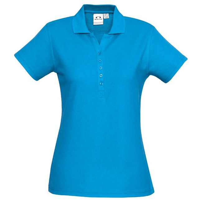 Biz Ladies Crew Polo (P400LS) Plain Polos Biz Collection - Ace Workwear