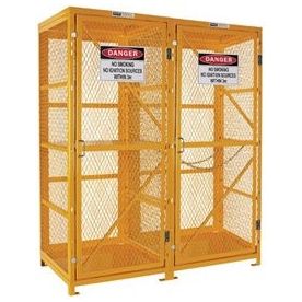 PRATT Forklift & Gas Cylinder Storage Cage. 3 Storage Levels. (Comes Flat Packed - Assembly Required) (PSGC8F9V-FP) Flat Packed Cages, signprice Pratt - Ace Workwear