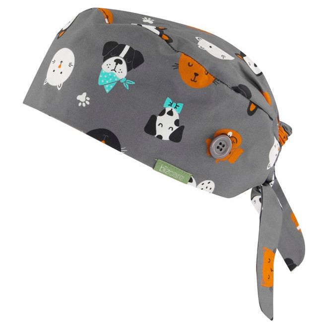 Bizcare Unisex Printed Scrub Cap (CSC245U)