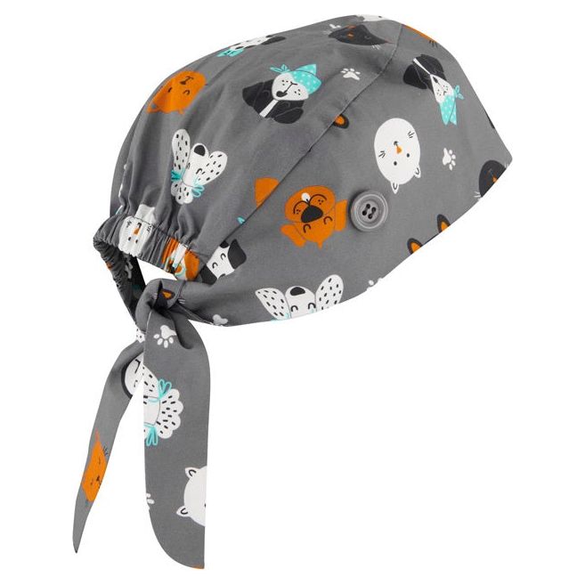 Bizcare Unisex Printed Scrub Cap (CSC245U)