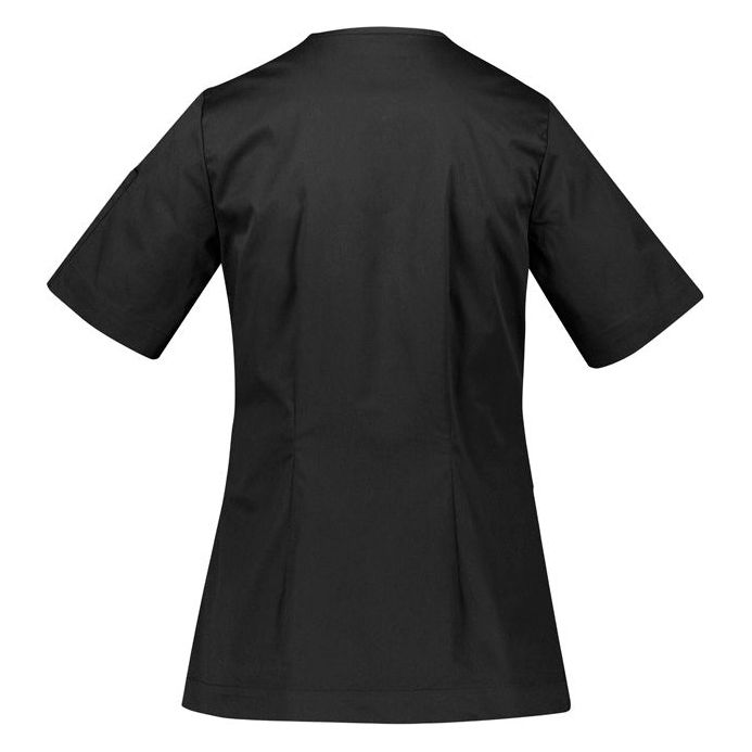 Biz Care Parks Womens Zip Front Crossover Scrub Top (CST240LS)