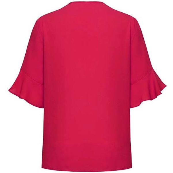 Biz Corporates Womens Aria Fluted Sleeve Blouse (RB966LS) Ladies Shirts, signprice Biz Corporates - Ace Workwear