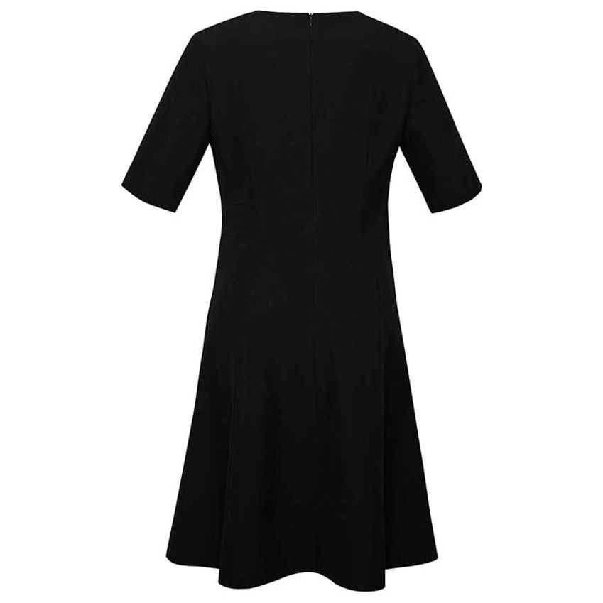 Biz Corporates Womens Extended Short Sleeve Dress (RD974L) Corporate Dresses & Jackets, signprice Biz Corporates - Ace Workwear