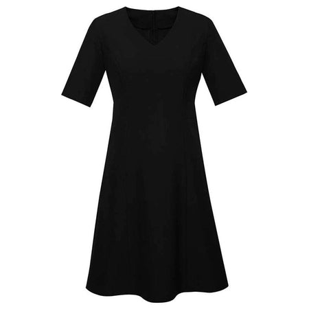 Biz Corporates Womens Extended Short Sleeve Dress (RD974L) Corporate Dresses & Jackets, signprice Biz Corporates - Ace Workwear