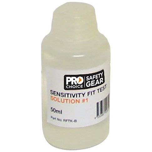 Pro Choice Safety Gear Pre-Mixed Bottle Sensitivity Solution #1 for Qualitative Respiratory Fit Test Kit (RFTK-B) Fit Test Kit ProChoice - Ace Workwear