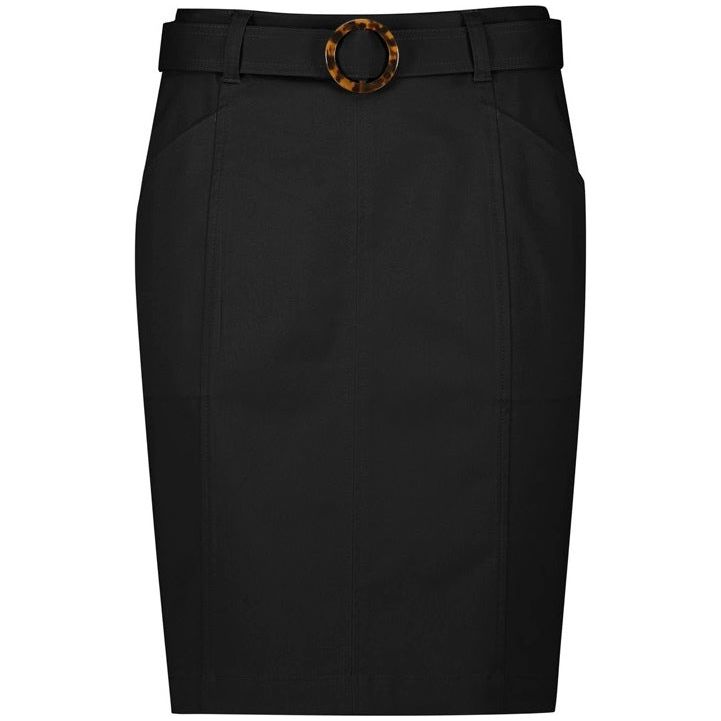 Biz Corporates Traveller Womens Medium-Waist Chino Skirt (RGS264L)