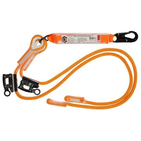 LINQ Double Adjustable Rope Lanyard with SN & RG X2 (RLA2SNRG) Double Adjustable Rope Lanyard, signprice LINQ - Ace Workwear