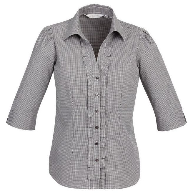 Biz Collection Edge 3/4 Sleeve Ladies Top (S267LT) Ladies Shirts Biz Collection - Ace Workwear