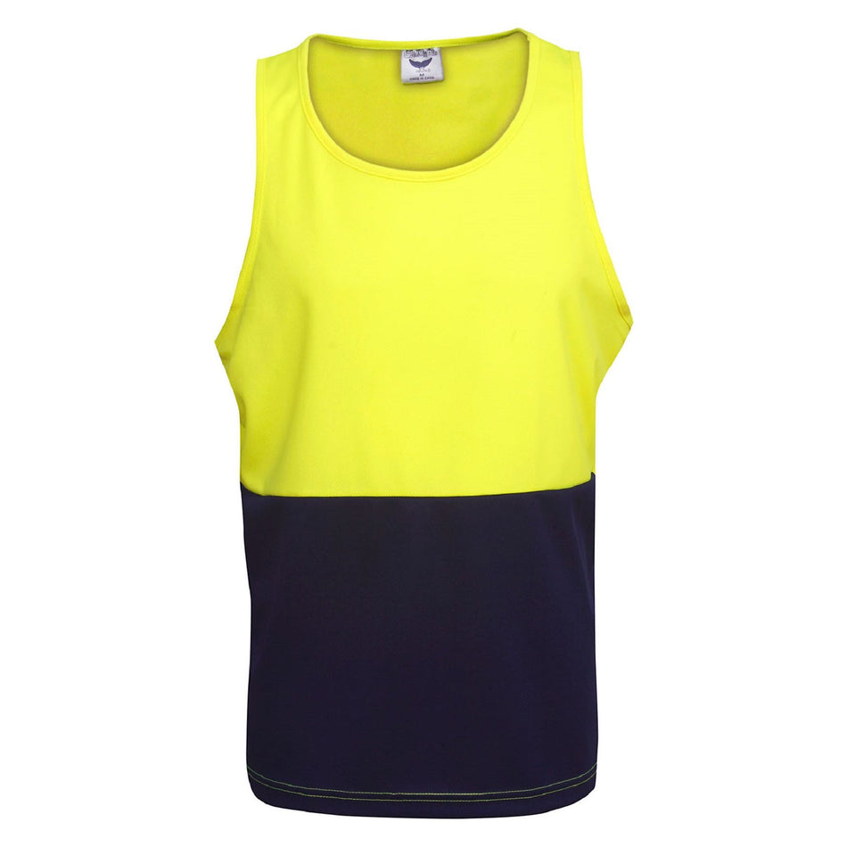 Hi Vis Cool Dry Singlet (S81) Hi Vis Tees & Singlet Blue Whale - Ace Workwear