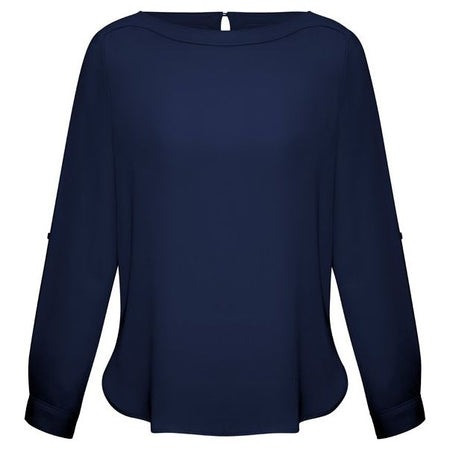 Biz Ladies Madison Boatneck Blouse (S828LL) Ladies Shirts Biz Collection - Ace Workwear