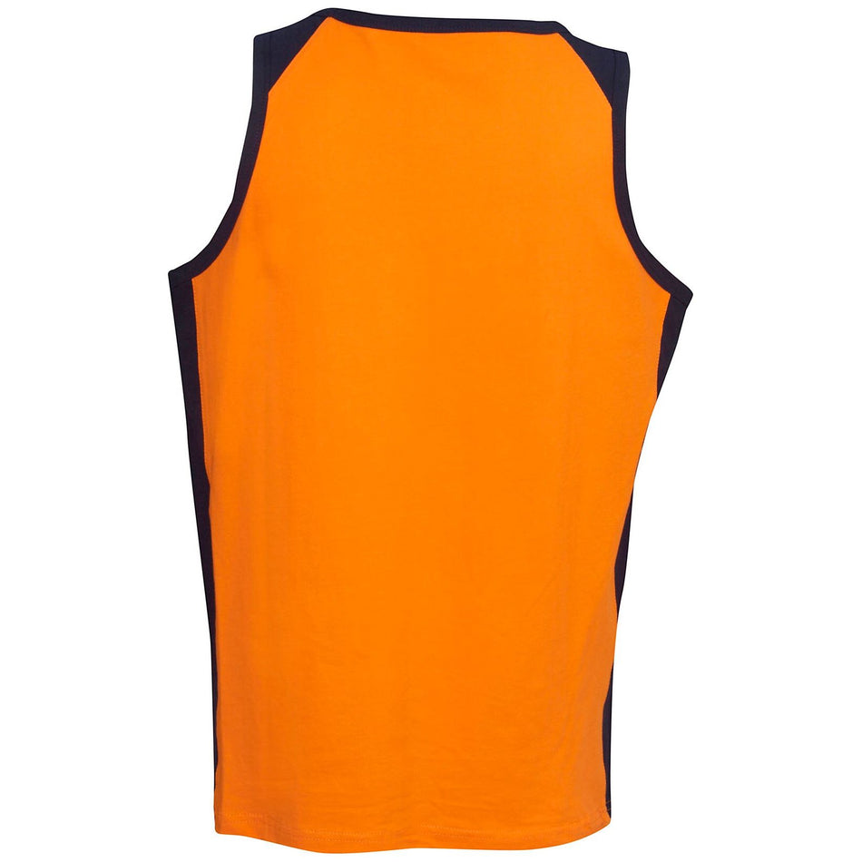 Hi Vis Cotton Singlet (S84) Hi Vis Tees & Singlet Blue Whale - Ace Workwear