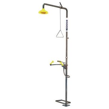 PRATT Combination Shower With Single Nozzle Eye Wash No Bowl. With Foot Treadle (SE679) Combination Units, signprice Pratt - Ace Workwear