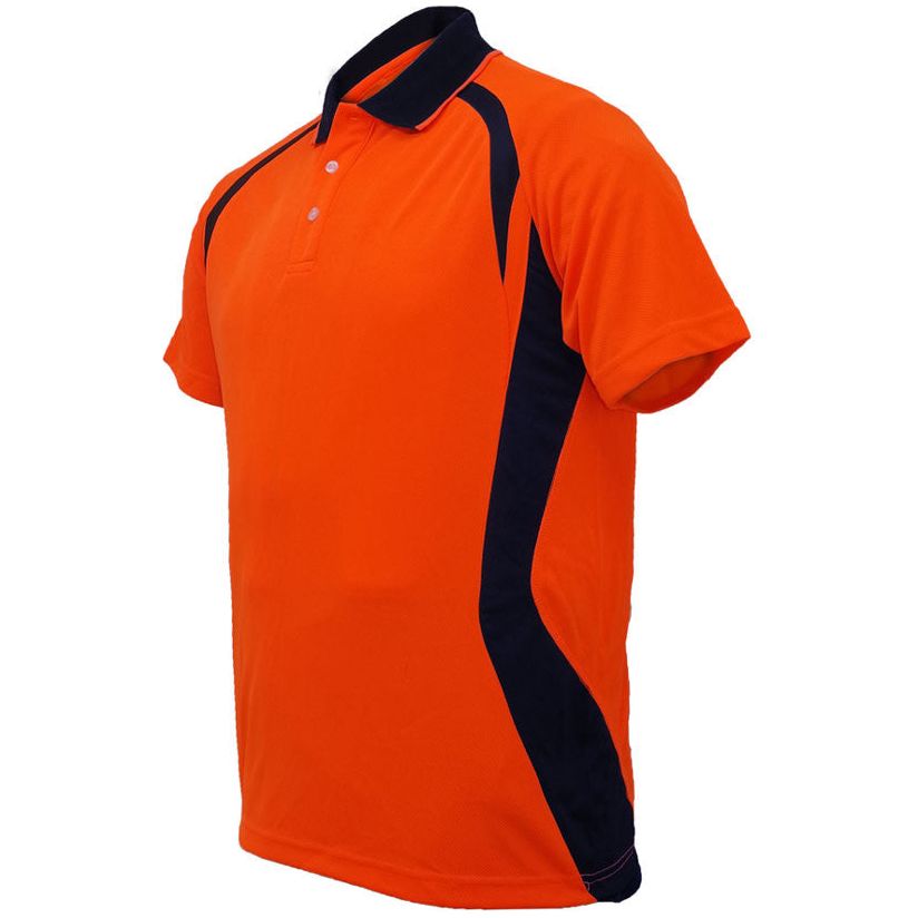 Bocini Hi Vis Panel Polo Short Sleeve (SP0717) Hi Vis Polo With Designs, signprice Bocini - Ace Workwear