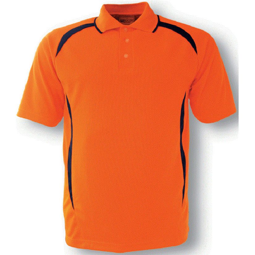 Bocini Hi Vis Safety Style Polo Short Sleeve (SP0752) Hi Vis Polo With Designs, signprice Bocini - Ace Workwear