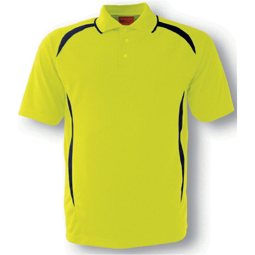 Bocini Hi Vis Safety Style Polo Short Sleeve (SP0752) Hi Vis Polo With Designs, signprice Bocini - Ace Workwear