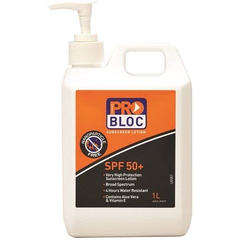 Pro Choice  Probloc 50+ Sunscreen 1 Litre (SS1-50) Sun Protection ProChoice - Ace Workwear