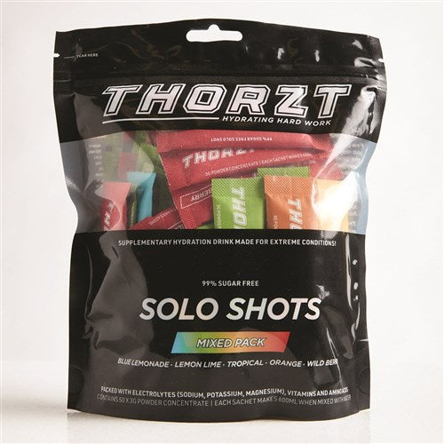 Thorzt Sugar Free Solo Shot - 50 x 3gm Sachets - Mixed Flavours