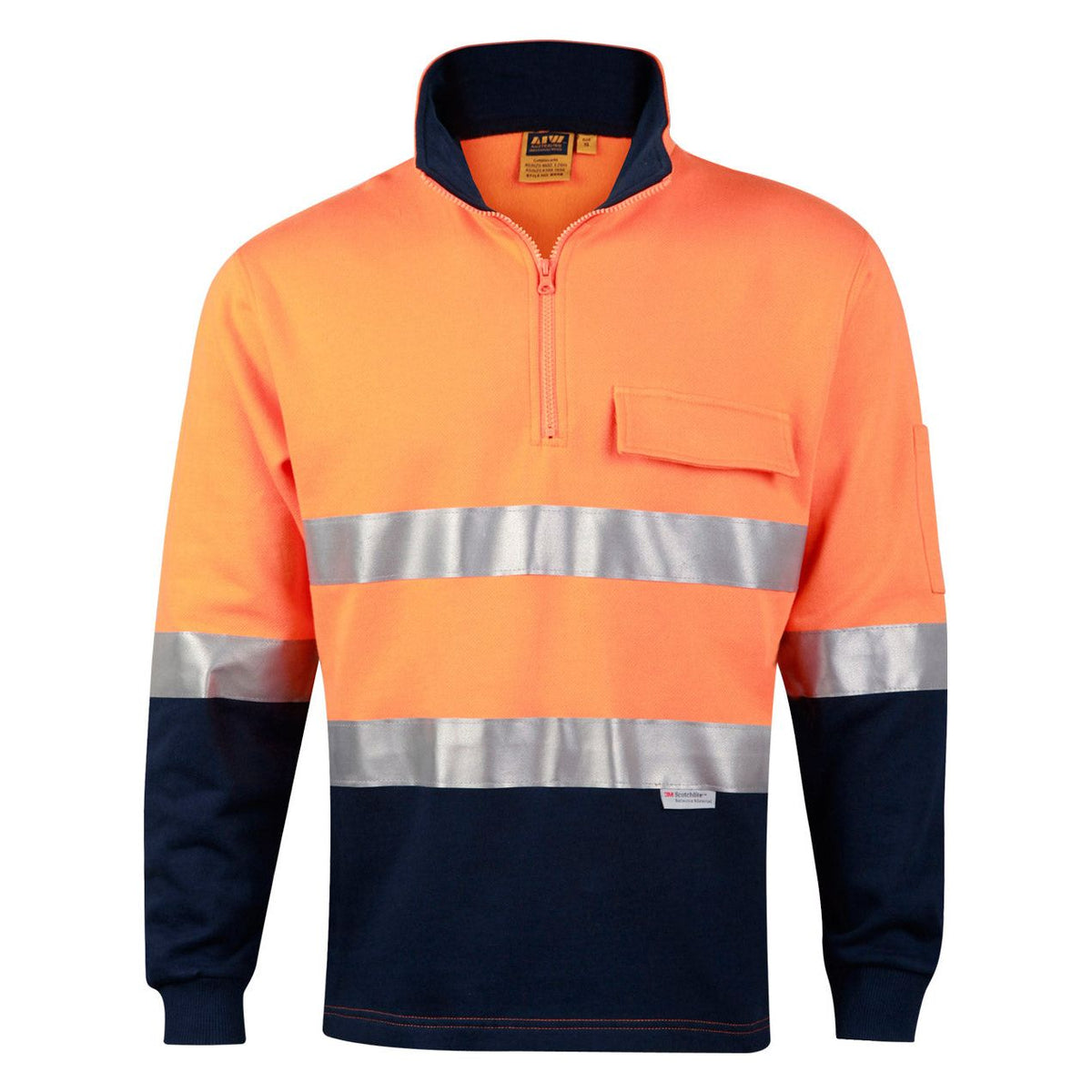 Winning Spirit Hi-Vis Two Tone Fleece Sweat (SW48) - Ace Workwear