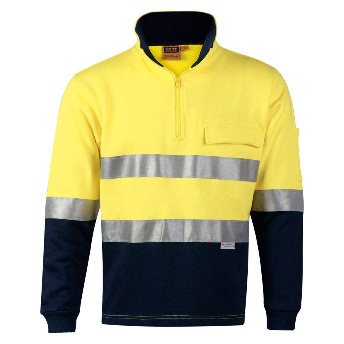 Winning Spirit Hi-Vis Two Tone Fleece Sweat (SW48) - Ace Workwear