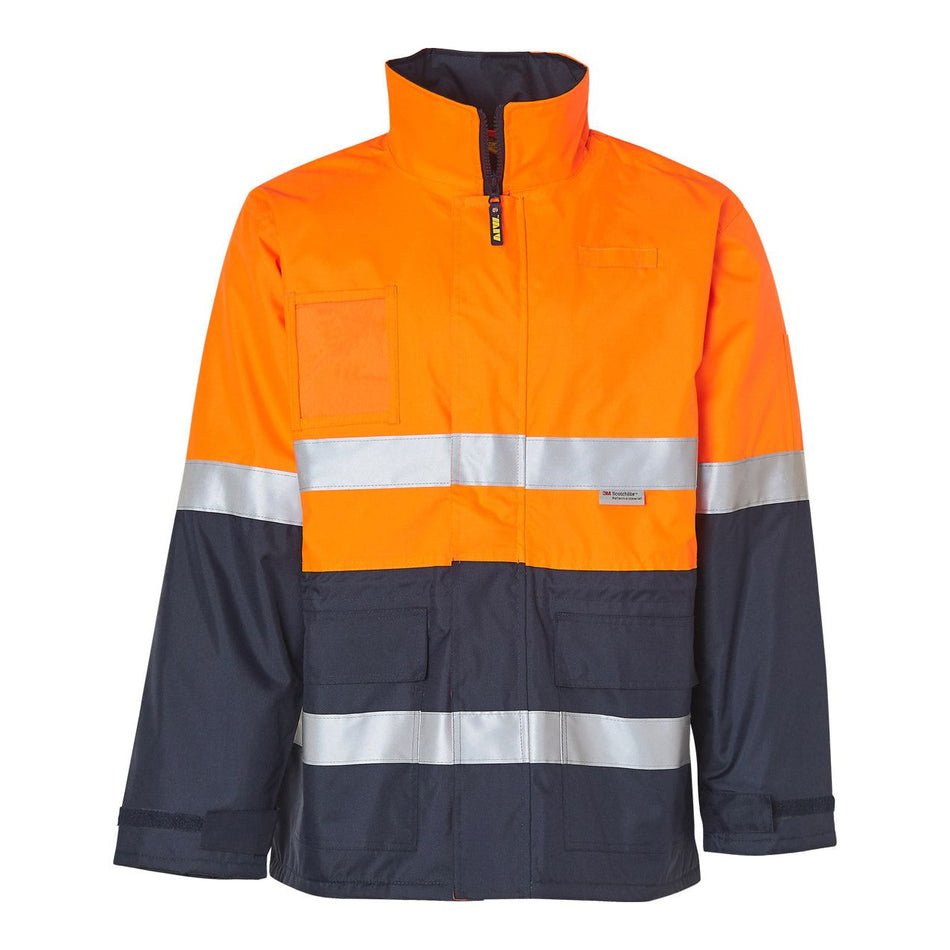 Winning Spirit Hi-Vis Long Line Jacket Polar With Fleece Linning (SW50) - Ace Workwear (4407115874438)