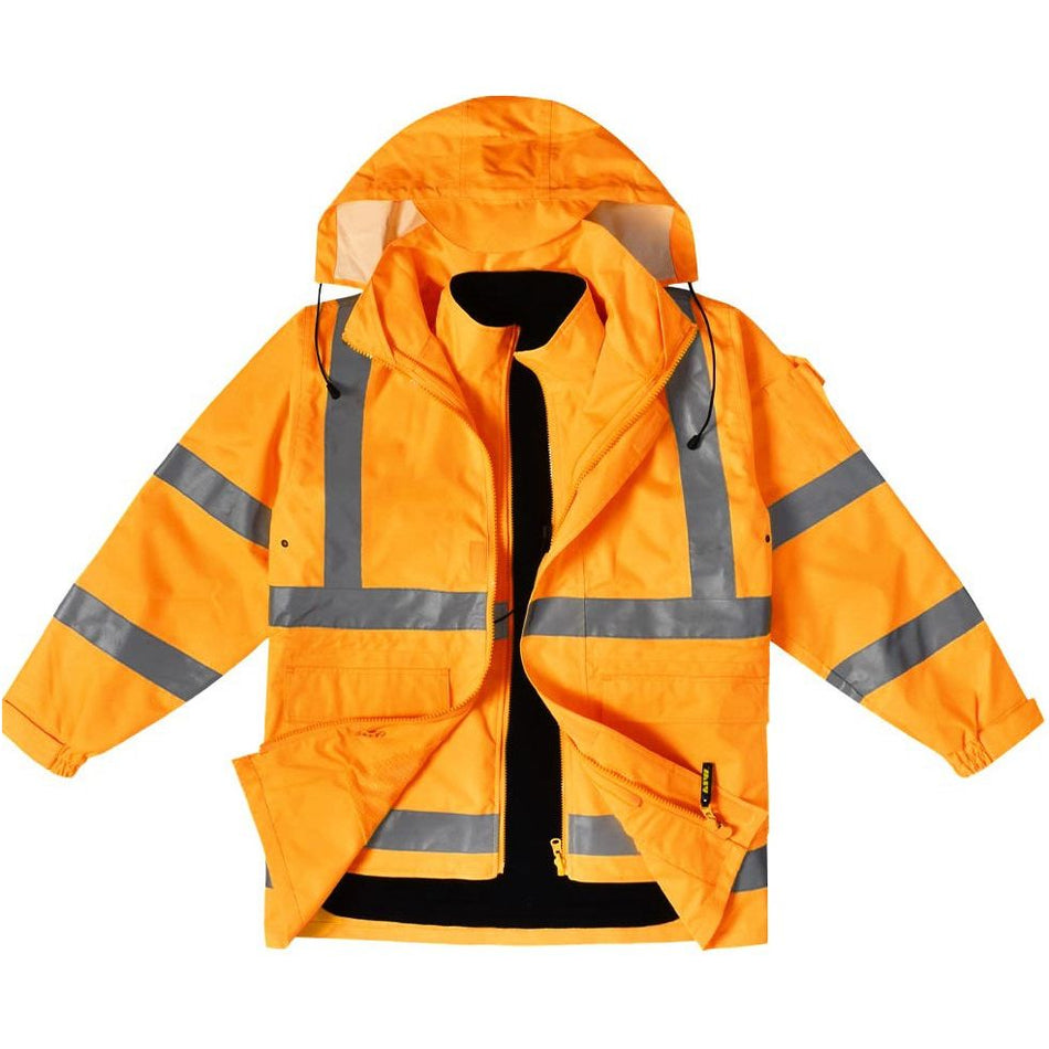 Winning Spirit VIC Rail Hi Vis 3 In 1 Safety Jacket And Vest - Unisex (SW77) - Ace Workwear