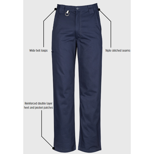 Syzmik Mens Plain Utility Pant (ZW002) - Ace Workwear