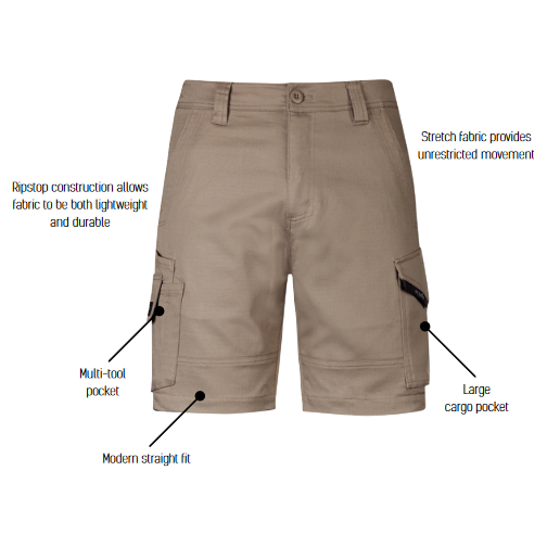 Syzmik Mens Rugged Cooling Stretch Short (ZS605) - Ace Workwear