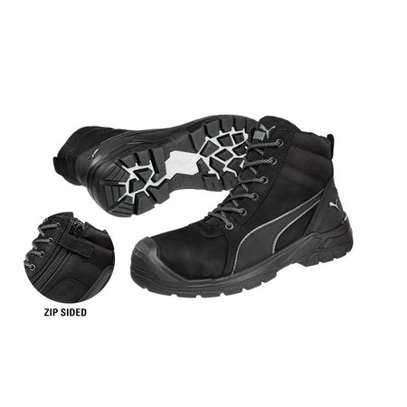 Puma Tornado Zip Sided Fibreglass Toe Safety Boot With Scuff Cap (Pre Order) - Ace Workwear