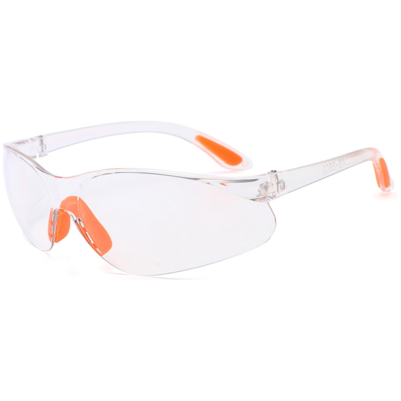 Clear Anti-Fog Safety Glasses with Orange Rubber - Box (12 Pcs) Safety Glasses Vault - Ace Workwear