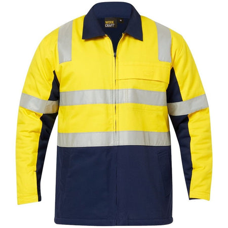 Workcraft Hi Vis Cotton Reflective Jacket (WJ8019) - Ace Workwear